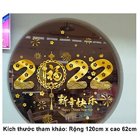 Decal trang trí Tết - 2022 HAPPY NEW YEAR