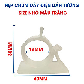 Kẹp Cố Định Chùm Dây Điện Cáp Mạng Bằng Nhựa Keo Nano Siêu Dính Tiện Dụng Cho Gia Đình K114