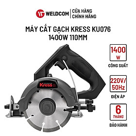 Máy Cắt Gạch KRESS KU076 Cầm Tay An Toàn Trong Gia Đình Công Suất 1400W 110mm