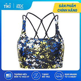 Áo ngực thể thao họa tiết lưng đan dây tập Gym iBasic IBXW003T-3