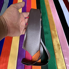 Cà vạt nam 5cm phi bóng đủ màu lựa chọn loại 1- Cavat kỷ yếu học sinh sinh viên 2021 GiangPKC