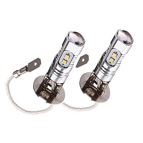 2 CHIẾC H3 2323 10SMD 12 V-24 V 6500 K ĐÈN LED Xe Hơi Ô Tô Tín Hiệu Ngược Đèn Bóng Trắng