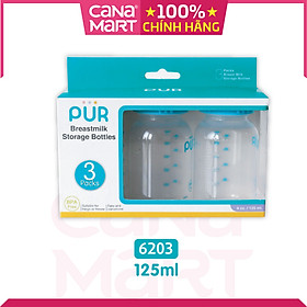 Bộ 3 bình trữ sữa Pur 125ml (6203)