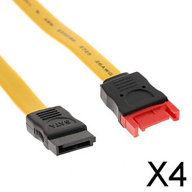 4xSATA III Data Cable SATA III 7Pin Male to 7Pin Female Extension Cable Red