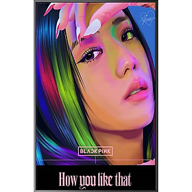 Mua Tranh canvas treo tường BLACKPINK + khung composite và đinh treo – decor phòng đẹp và ấn tượng