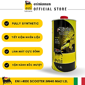 (HCM) Nhớt Eni I-Ride Scooter MA2 5W40 full tổng hợp 1.2L