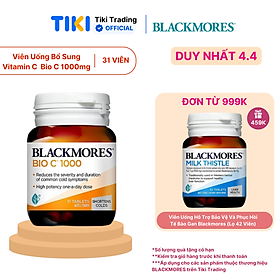 Viên Uống Bổ Sung Vitamin C Blackmores Bio C 1000mg Lọ 31 Viên