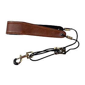 Saxophone Strap Harness Metal Swivel Snap Hook PU Leather for Clarinet Oboes