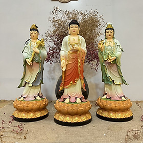 Mua Bộ 3 Tượng Tây Phương Tam Thánh cao 48cm