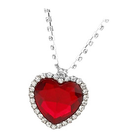 Love Heart Pendant Necklace Present Jewelry for Anniversary Mom
