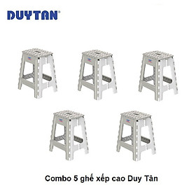 Mua Combo 5 ghế nhựa xếp cao Duy Tân (33 7 x 29 2 x 42 4 cm)