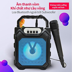 Mua Loa Bluetooth âm thanh cực hay karaoke kèm tặng kèm mich hát chất lượng quai xách tiệnkết nối siêu nhanh