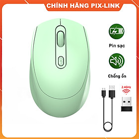Chuột không dây PIXLINK M100 chống ồn DPI 1600 - Hàng chính hãng 