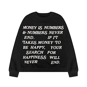 SWE - Áo Sweater nam nữ MONEY chất vải len dệt co dãn dài tay thời trang trẻ trung