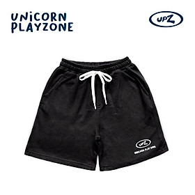 UPZ Quần Shorts Thun Thêu Logo (2 Màu)