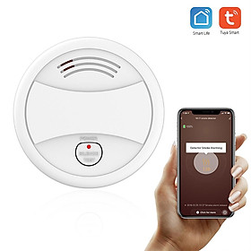 Hình ảnh Wifi Smoke Detector Smart Fire Alarm Sensor Wireless Security System Smart Life Tuya APP Control Smart Home For Home Kitchen/Store/Hotel/Factory