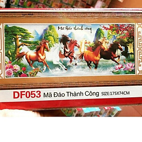 Mua Tranh đính đá Mã Đáo Thành Công DF053 (175x74) chưa đính