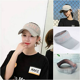 Mũ thể thao sport nửa đầu - Mũ lưỡi trai nửa đầu phong cách thời trang Aloha style-Nón Kết nửa đầu Nữ Spor - Xám