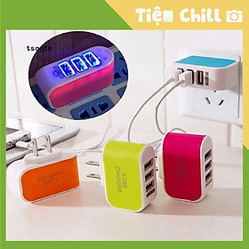 Mua Củ Sạc 3 Cổng USB 3.1A đa năng  tiện dụng  giao màu ngẫu nhiên