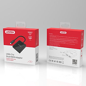 Mua CÁP TYPE-C -  2 HDMI UNITEK V1408A- Hàng chính hãng