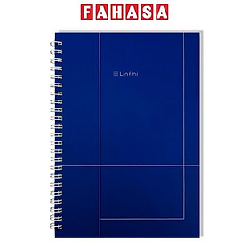 Sổ Ghi Chép A5 - Kẻ Ngang - 120 Trang 70 gsm - Deli EN063-KM-01 - Màu Xanh Dương Đậm