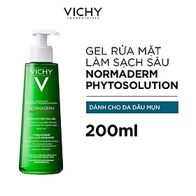 Gel Rửa Mặt Sạch Sâu Giảm Nhờn Vichy Normaderm Phytosolution 200ml
