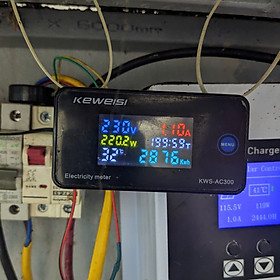 Mua Công Tơ Điện Tử 6 Trong 1 Đo Công Suất  Cường Độ  Điện Áp Xoay Chiều AC 50~300V  100A/10A Màn Hình Màu Lớn