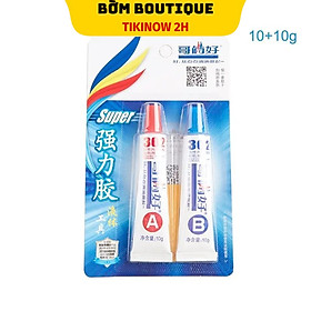 Keo AB, keo epoxy 302 trong suốt 2 thành phần chịu nhiệt dán sắt, nhôm, gốm, dán nhựa , dán gỗ , dán kim loại