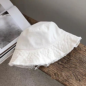 Mũ Tai Bèo Vành Rách Màu Trơn Phong Cách Hàn Quốc