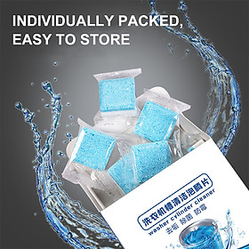 Washing Machine Cleaner Tablets Washer Cylinder Cleaner Effervescent Tablets Washer Drum Tub Cleaner 12pcs