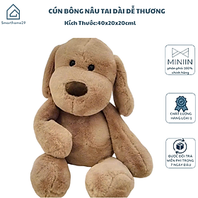 Cún Bông Nâu Tai Dài, Mềm Mại Và Dễ Thương - HÀNG CHÍNH HÃNG MINIIN
