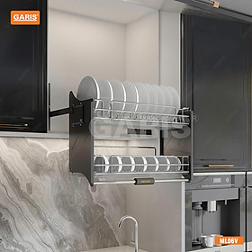 Giá bát đĩa nâng hạ, inox 304 Garis ML06V