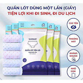 Combo 5 quần lót nữ du lịch dùng 1 lần Size L 45-55kg