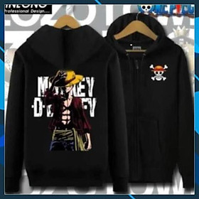 Áo khoác Nỉ in hình One Piece - áo Luffy đẹp giá rẻ chất lượng