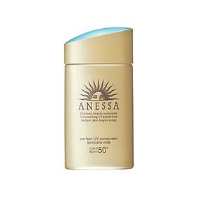 Kem chống nắng dạng sữa dưỡng da kiềm dầu bảo vệ hoàn hảo Anessa Perfect UV Sunscreen Skincare Milk SPF 50+ PA++++ 60ml