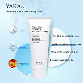 Sữa rửa mặt làm trắng da YAKA PRO Nhật Bản - YAKA PRO WHITE CLEANSING FOAM 150g