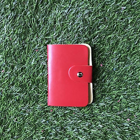 Ví đựng thẻ ATM chất liệu da PU 24 ngăn cầm tay có nút bấm tiện lợi giao màu ngẫu nhiên - TMT Collection - MSP 001079