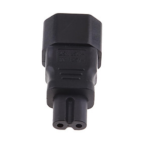 Premium IEC 320 C14 Male to C7 Female Power Converter Adapter Plug