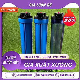 Bộ Cốc Lọc 20 1 Trong - 2 Xanh - Lọc Thô 20 Inch Lọc Cặn Bẩn Tạp Chất Nấu