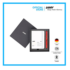 Gift Set Lamy Notebook A6 Softcover White + Lamy Safari Red - GSA6-Sa0027