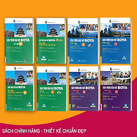 Combo trọn bộ 8 cuốn giáo trình hán ngữ boya trình độ sơ - trung cấp qp