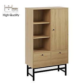 Mua  Happy Home Furniture  CATY   Kệ sách 2 ngăn kéo 1 cửa mở - chân sắt    80cm x 39cm x 140cm (DxRxC)  KSA_024
