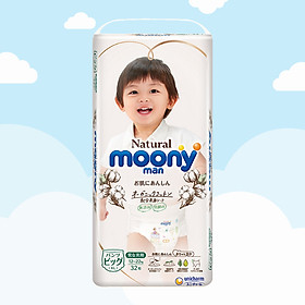 Bỉm - Tã Quần Moony Natural Size XL- 32 miếng ( bé 12- 22Kg)