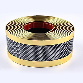 Carbon Fiber Rubber Moulding Strip Rubber for Car Door Pedal Trim Bumper DIY Door Sill Protector Edge Guard Car Styling