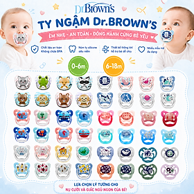 Lẻ 01 cái ty ngậm Dr.Brown's Prevent / Dr.Brown's Advantage (0-6m/6-18m )