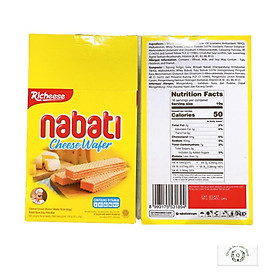 Bánh Phomai Dạng Xốp Richeese Nabati Cheese Cream Wafer Hộp 20 thanh x 16g