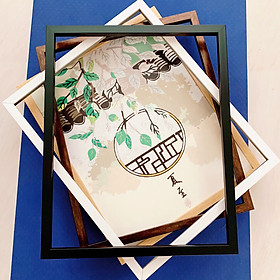 Mua Khung ngoài tranh số hóa (Tranh tô màu theo số) Kích thước 40x50cm 3 màu cơ bản