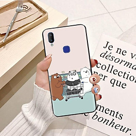 Ốp lưng dành cho điện thoại ViVo Y85 Viền dẻo TPU hình Gấu Trắng Vui Vẻ