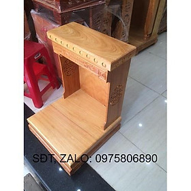 Mua Bàn thờ thần tài ông địa gỗ Gõ Đỏ 48 X 68CM  bàn thờ ông địa gỗ