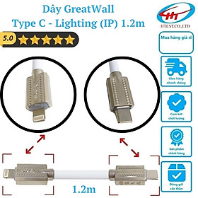 Mua Dây cáp chuyển sạc nhanh Great Wall Type C - Lighting (IP) dài 1.2m (Hộp)